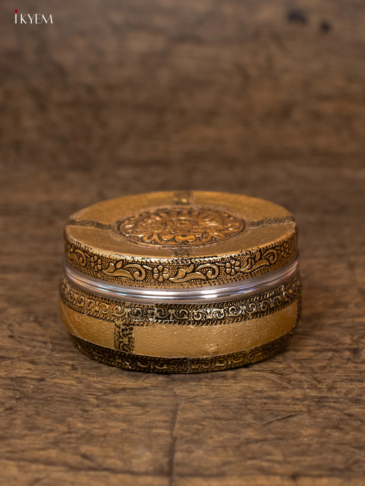 Meenakari Dabba Gold (3×3)- 4JJ12042
