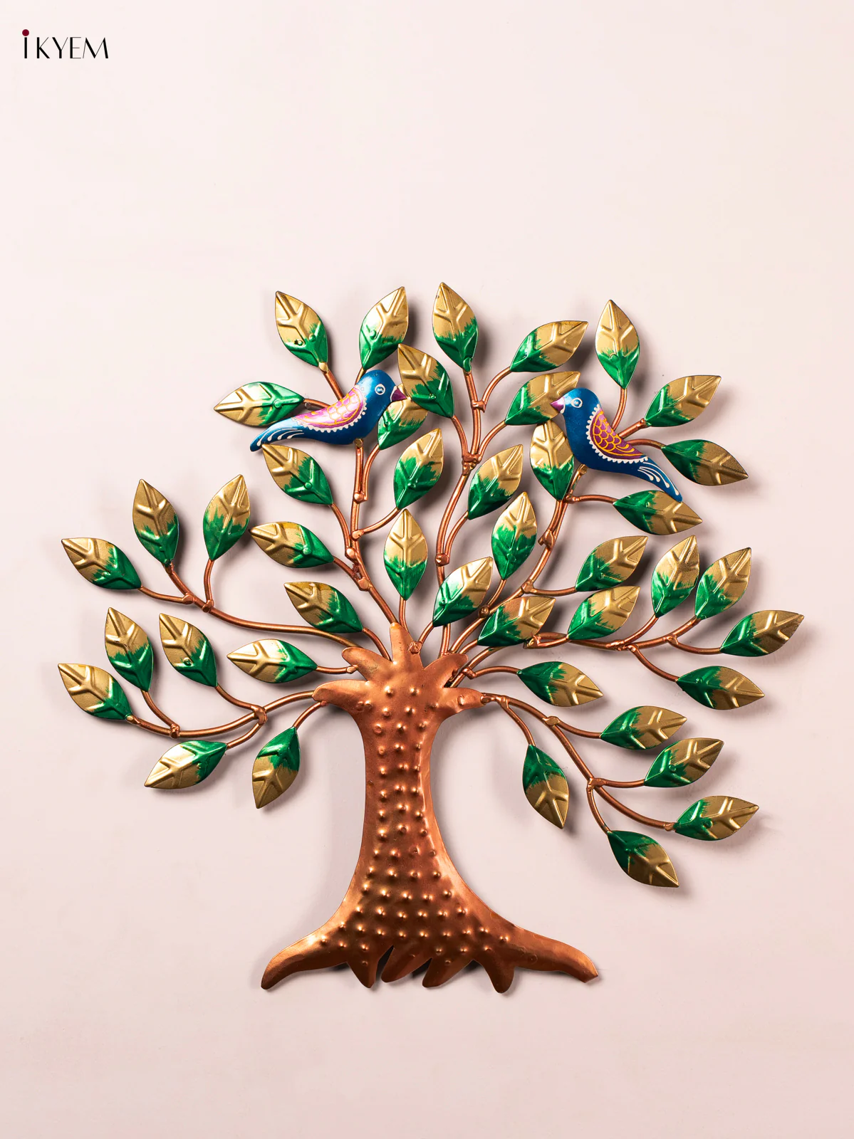 METAL PAINTED WALL BIRD TREE SMALL - AA02114