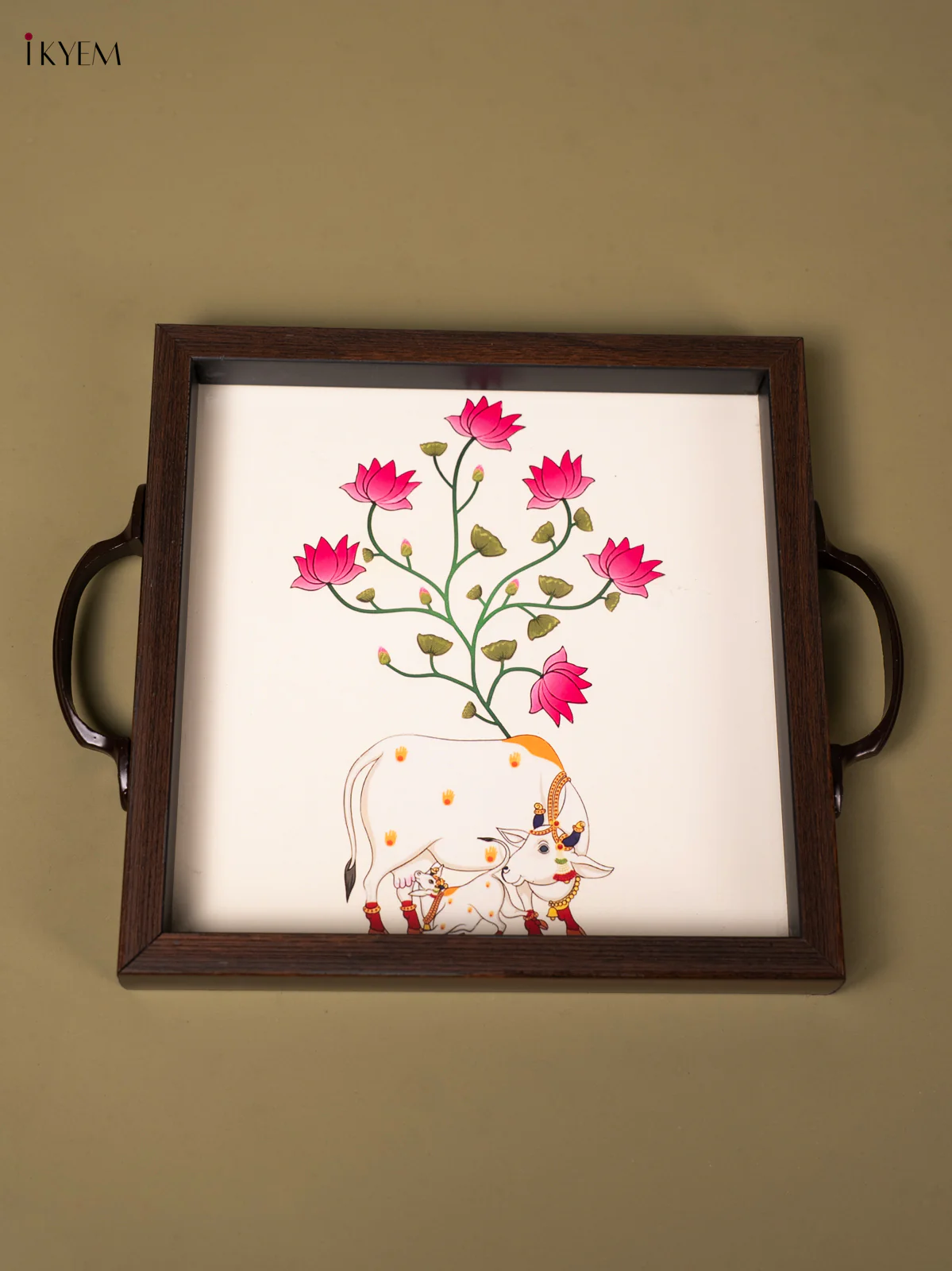 Digital Printed Picwai Cow&calf Tray (8x8) - AA02116