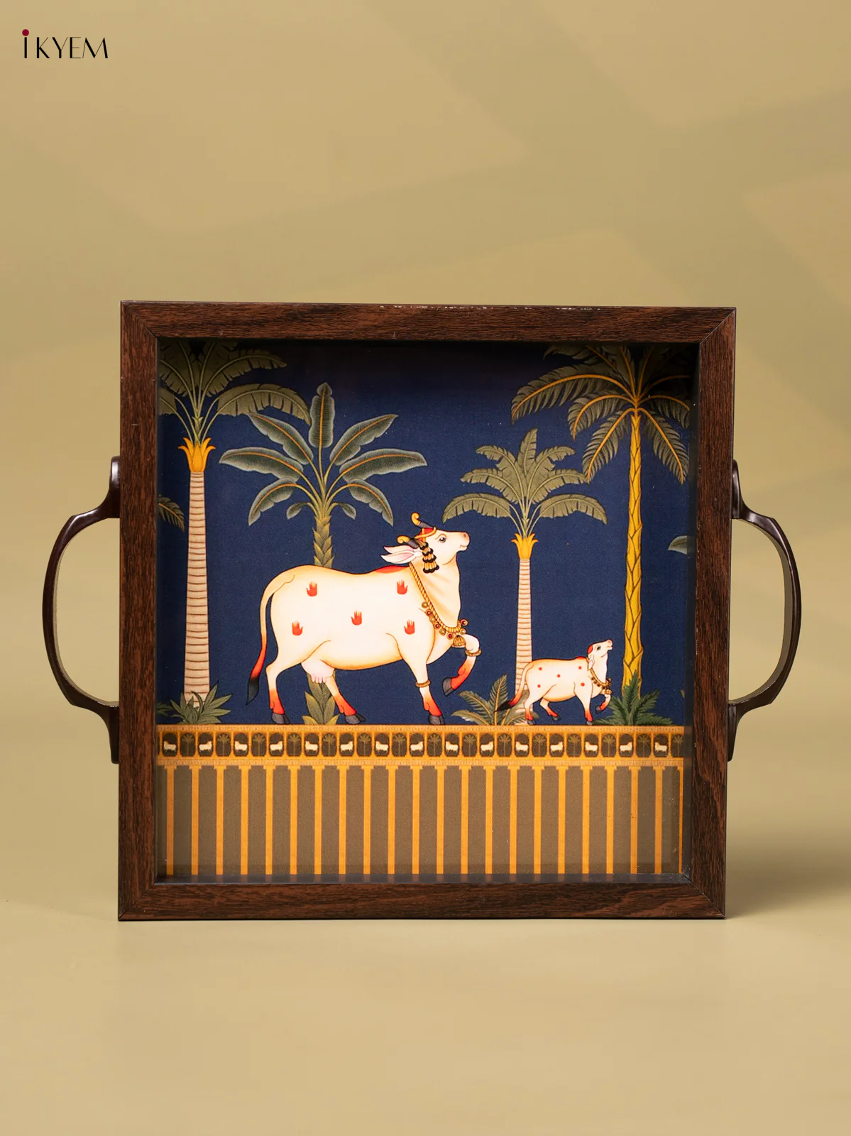 Digital Printed Tray - Cow /Tree (6x6) - AA02127 - Image 2