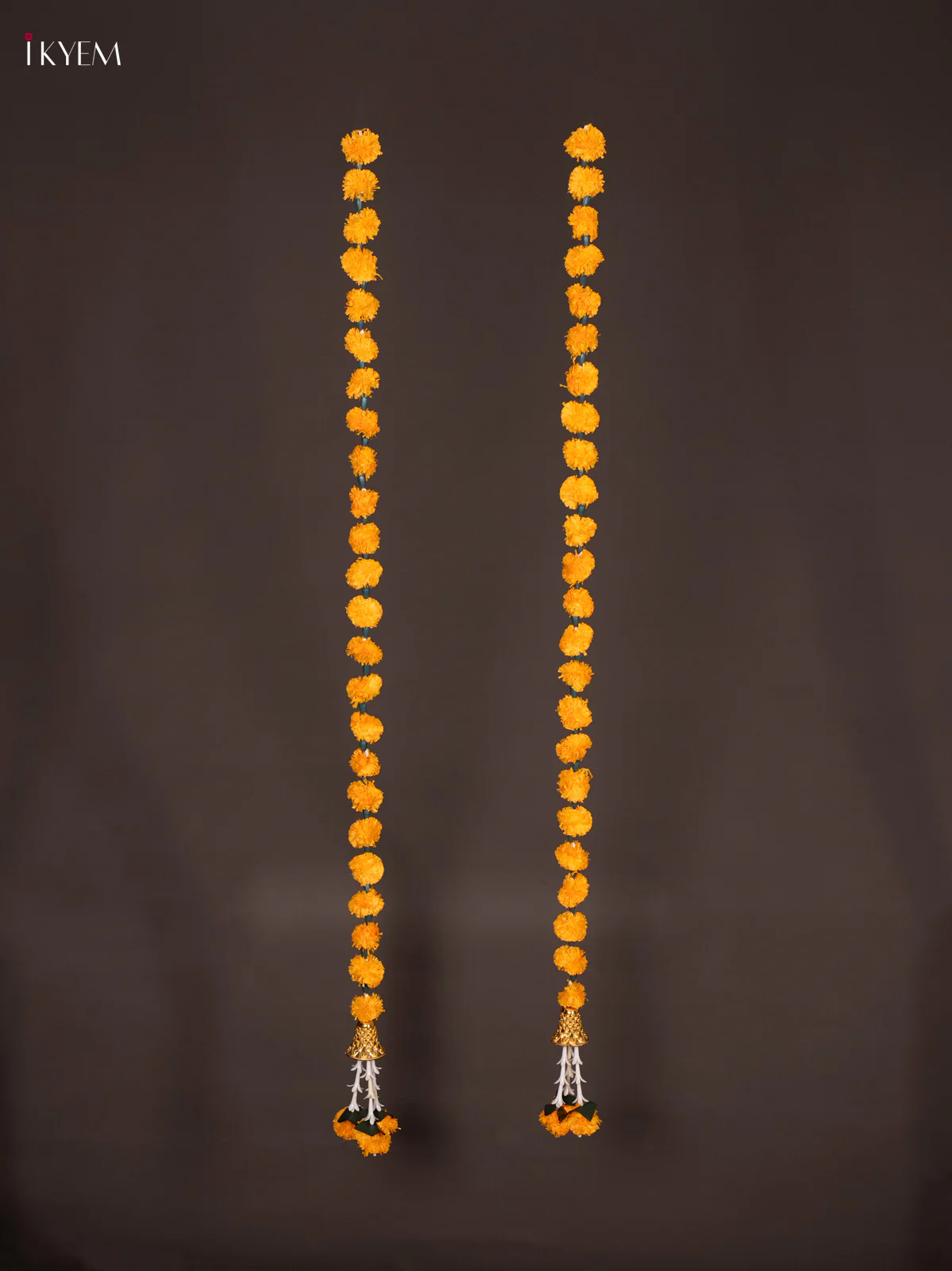 Flower Thoran set Of 2 - Orange - Image 2