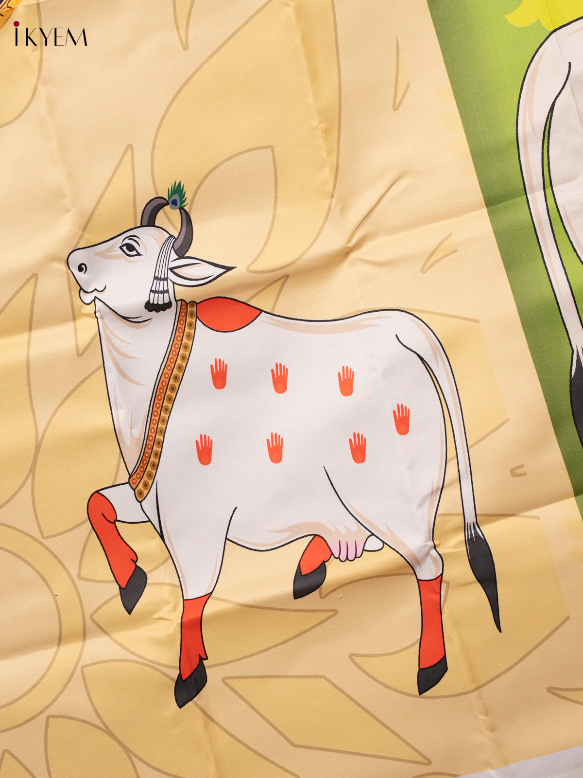 Srinath Ji Cow Backdrop - Sandle - (5×8 feet) - AA05112 - Image 3