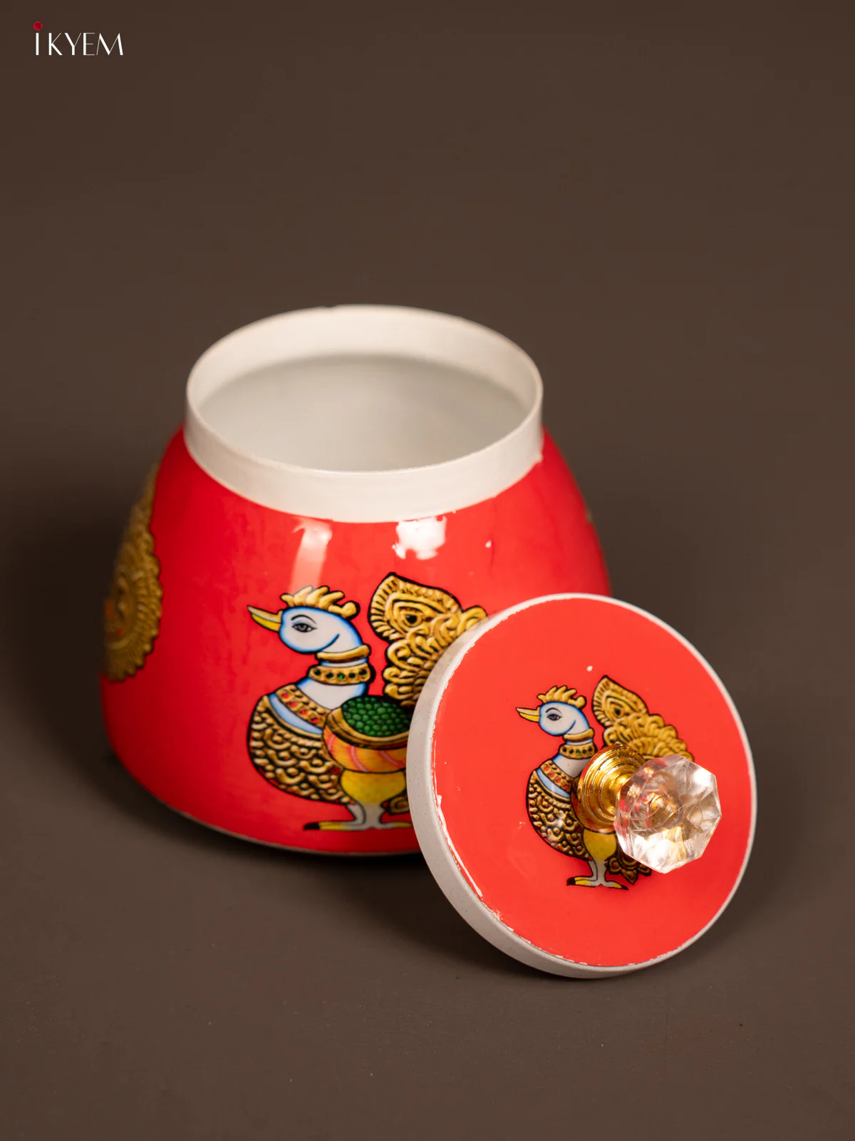 Annapakshi Printed Red Dry Fruits Jars - KF21162 - Image 4
