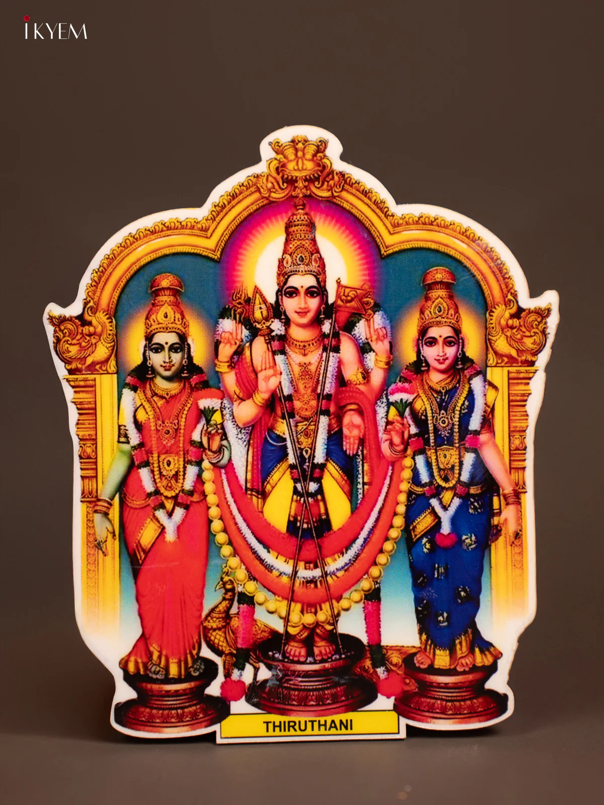 Arupadai Veedu Murugan Fridge Magnet Set - KF09128 - Image 6