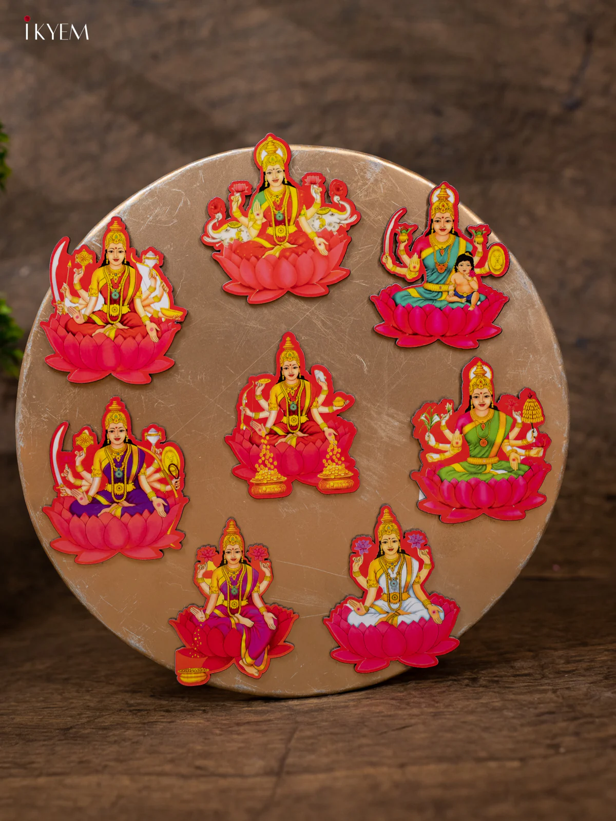 Ashtalakshmi Printed Acrylic Fridge Magnets - KB19111