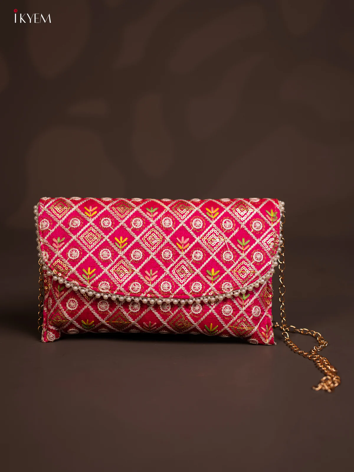 Festive Embroidered Envelope Clutch in Assorted Colours - KC24117 - Image 16