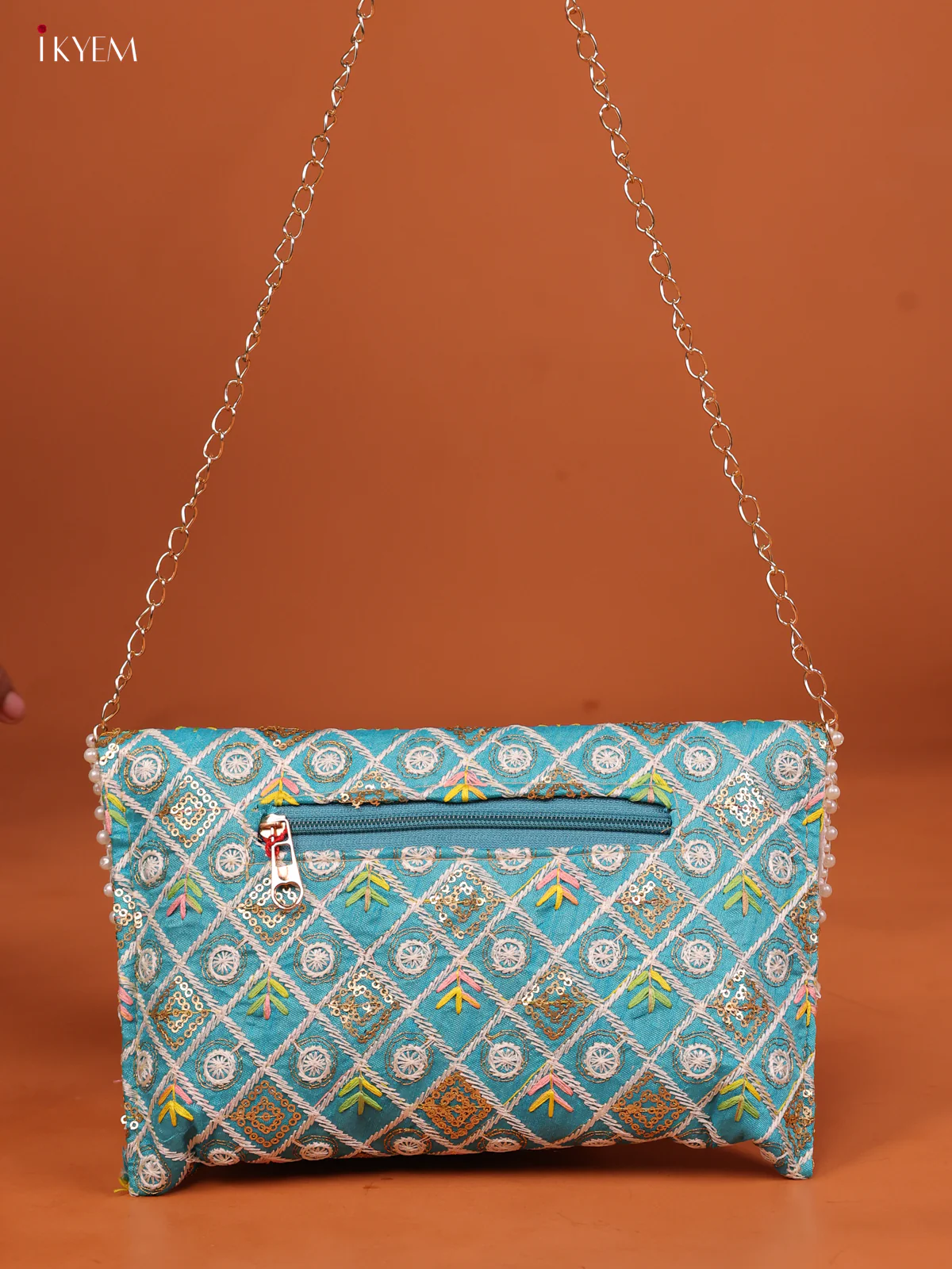 Festive Embroidered Envelope Clutch in Assorted Colours - KC24117 - Image 27