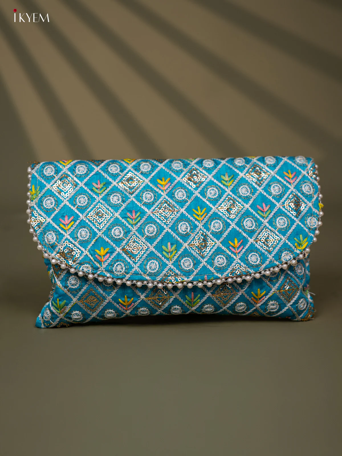Festive Embroidered Envelope Clutch in Assorted Colours - KC24117 - Image 7
