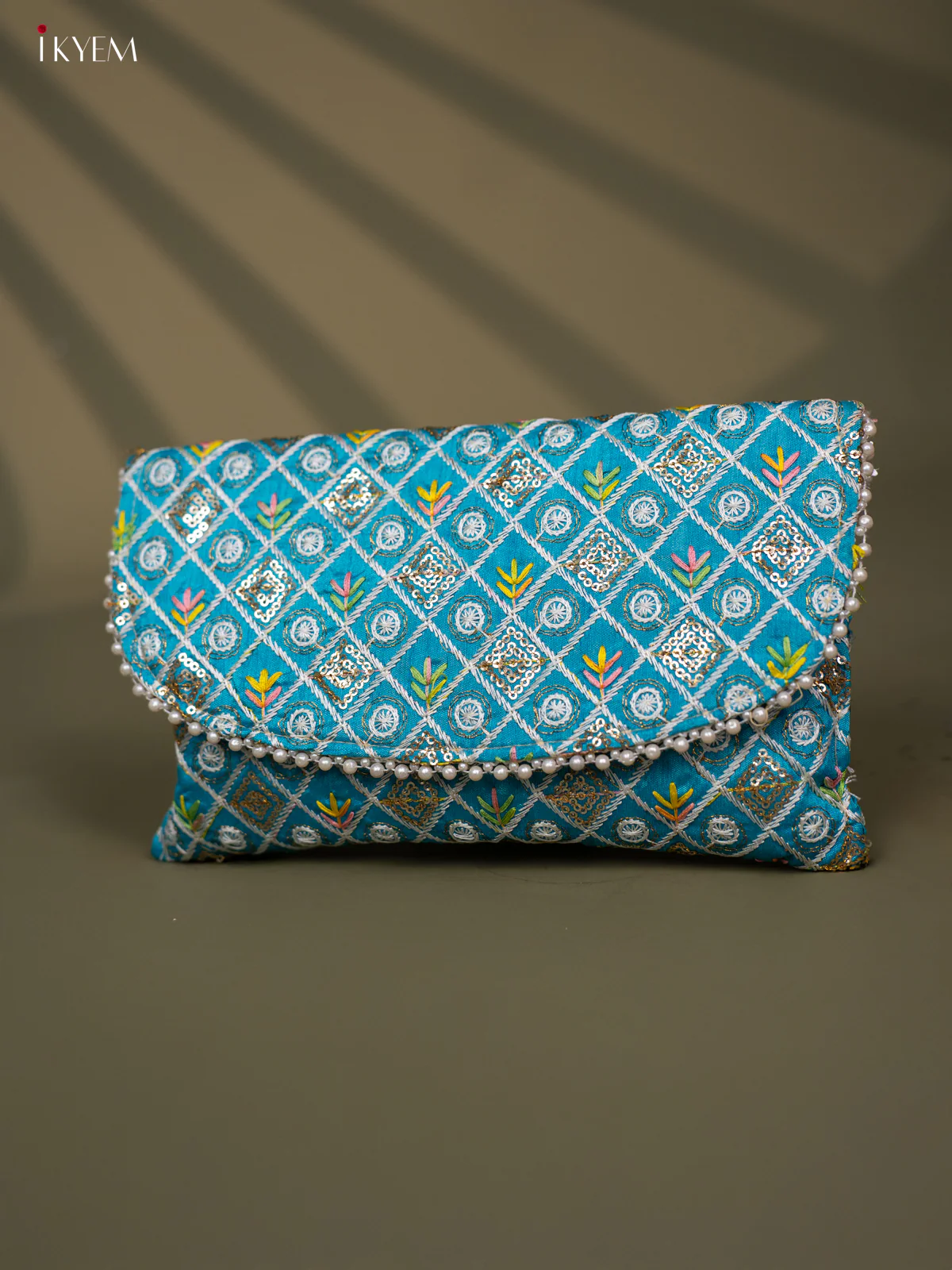 Festive Embroidered Envelope Clutch in Assorted Colours - KC24117 - Image 8