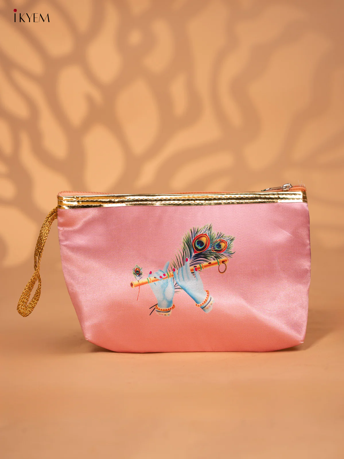 Digital Printed Krishna Flute Purse with Zipper - KC28125 - Image 8