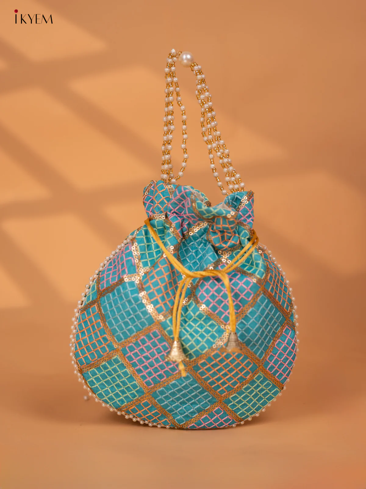 Multicolour Designer Embroidered Potli Bags - KC28112 - Image 11