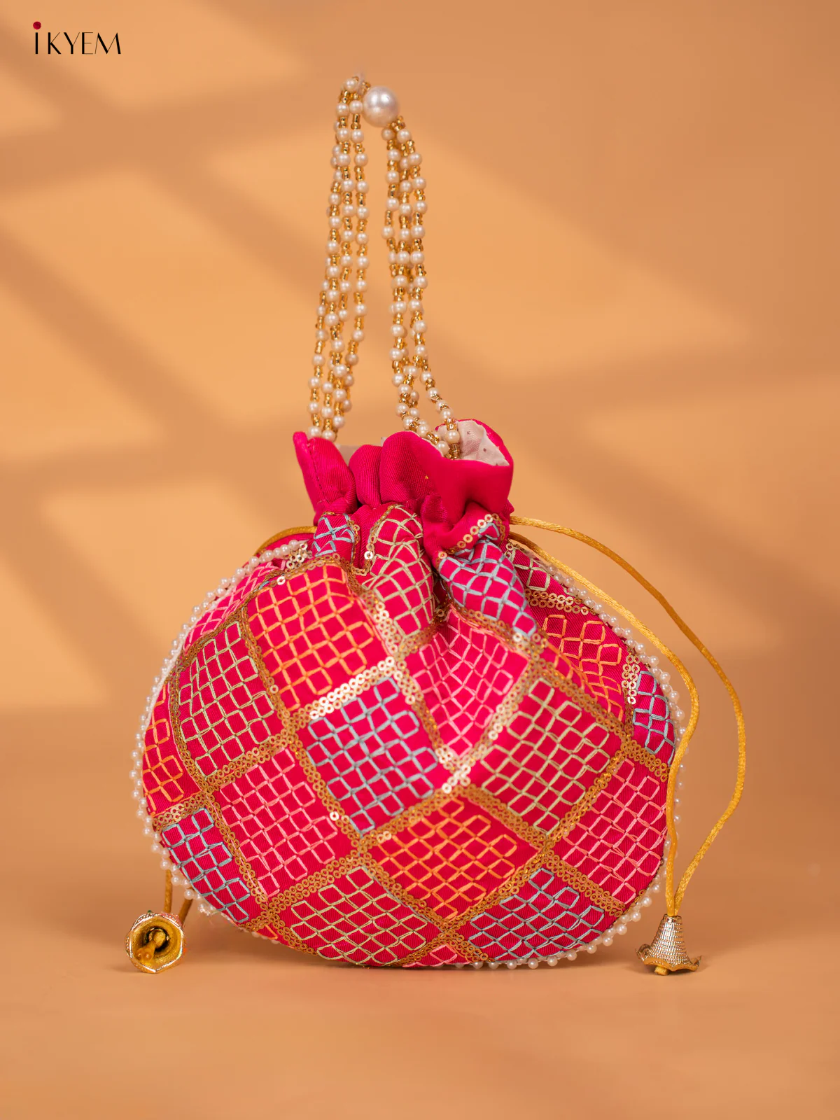 Multicolour Designer Embroidered Potli Bags - KC28112 - Image 4