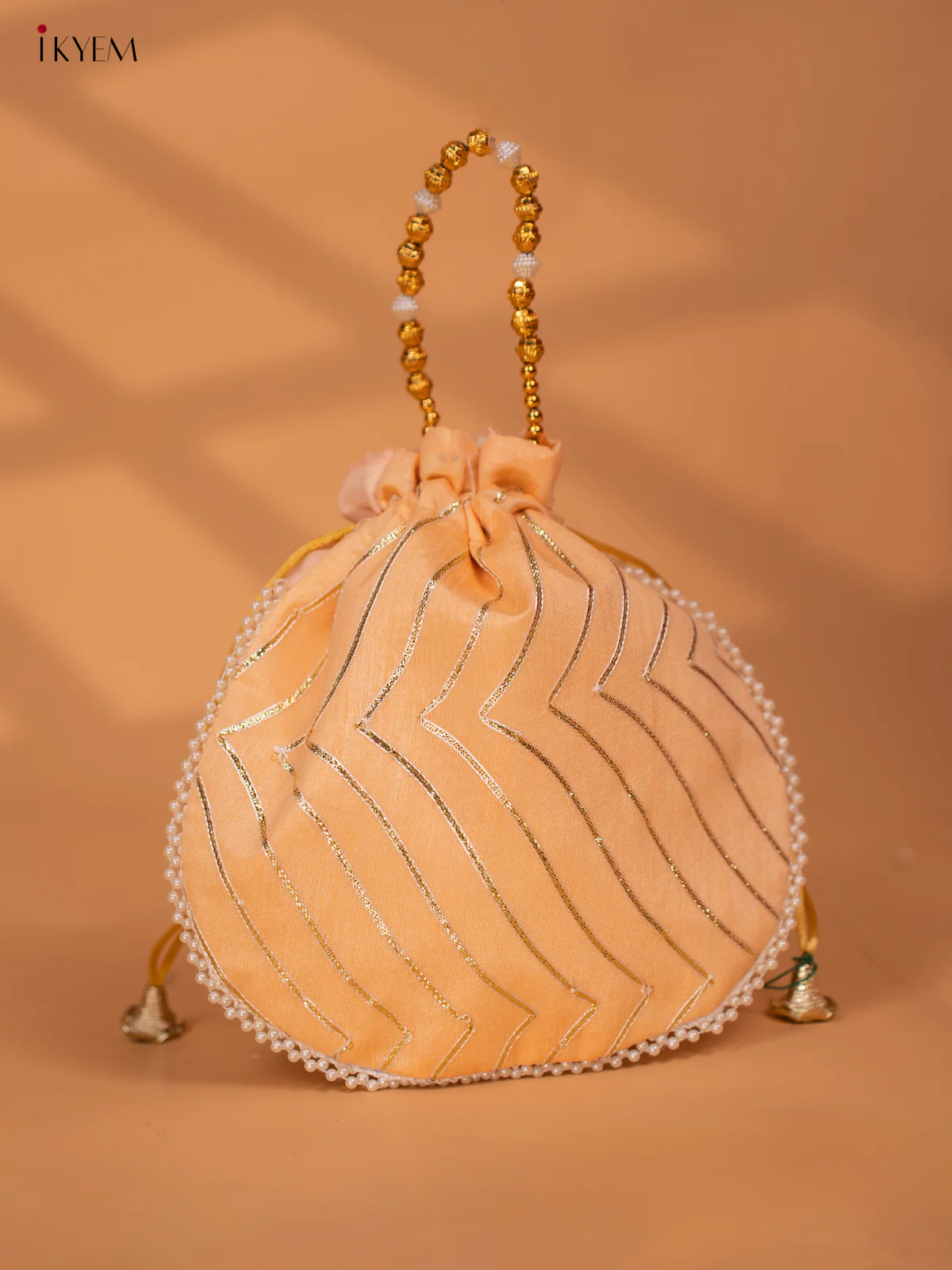 Assorted Raw Silk Embroidered Potli Bags - KC28117 - Image 10