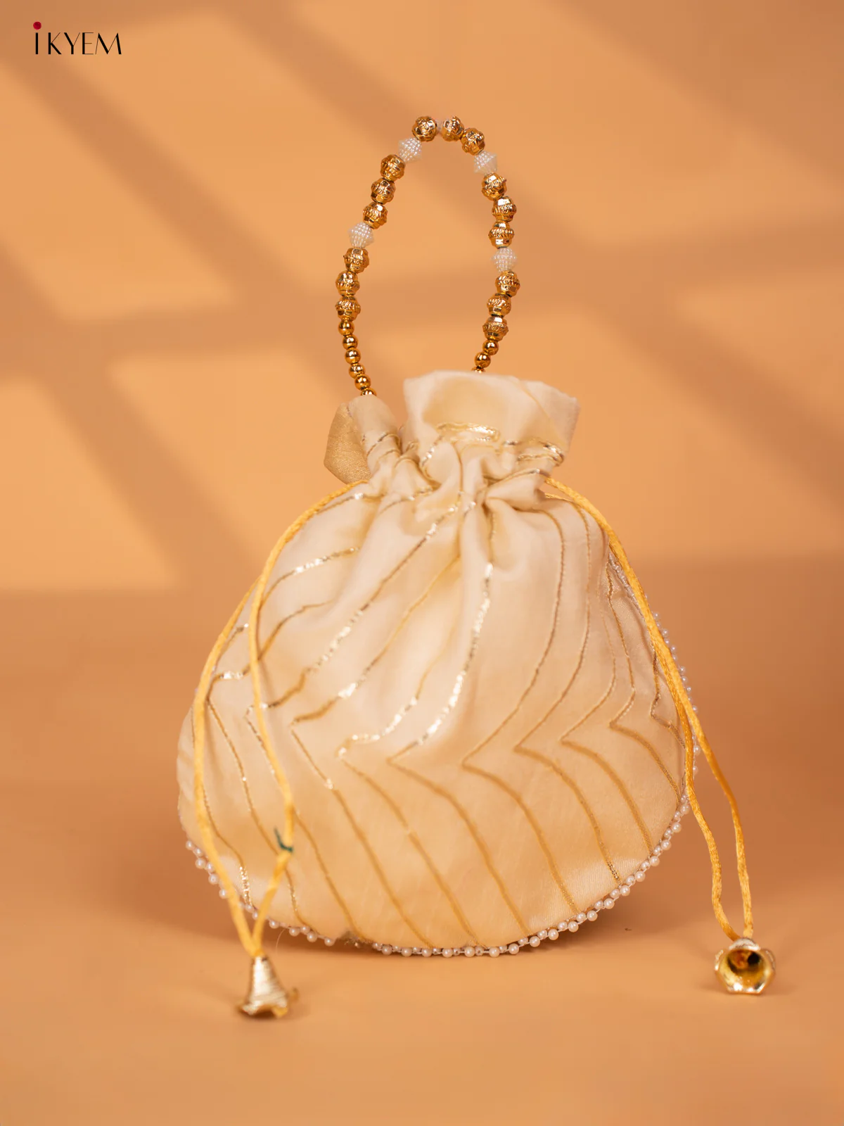 Assorted Raw Silk Embroidered Potli Bags - KC28117 - Image 14