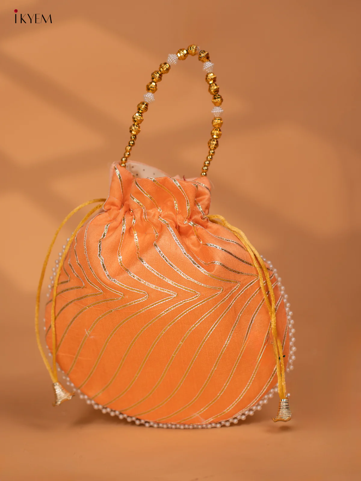Assorted Raw Silk Embroidered Potli Bags - KC28117 - Image 16