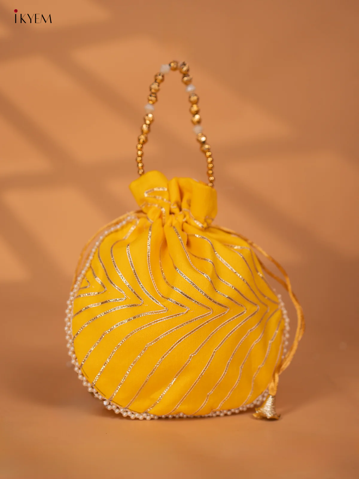 Assorted Raw Silk Embroidered Potli Bags - KC28117 - Image 17