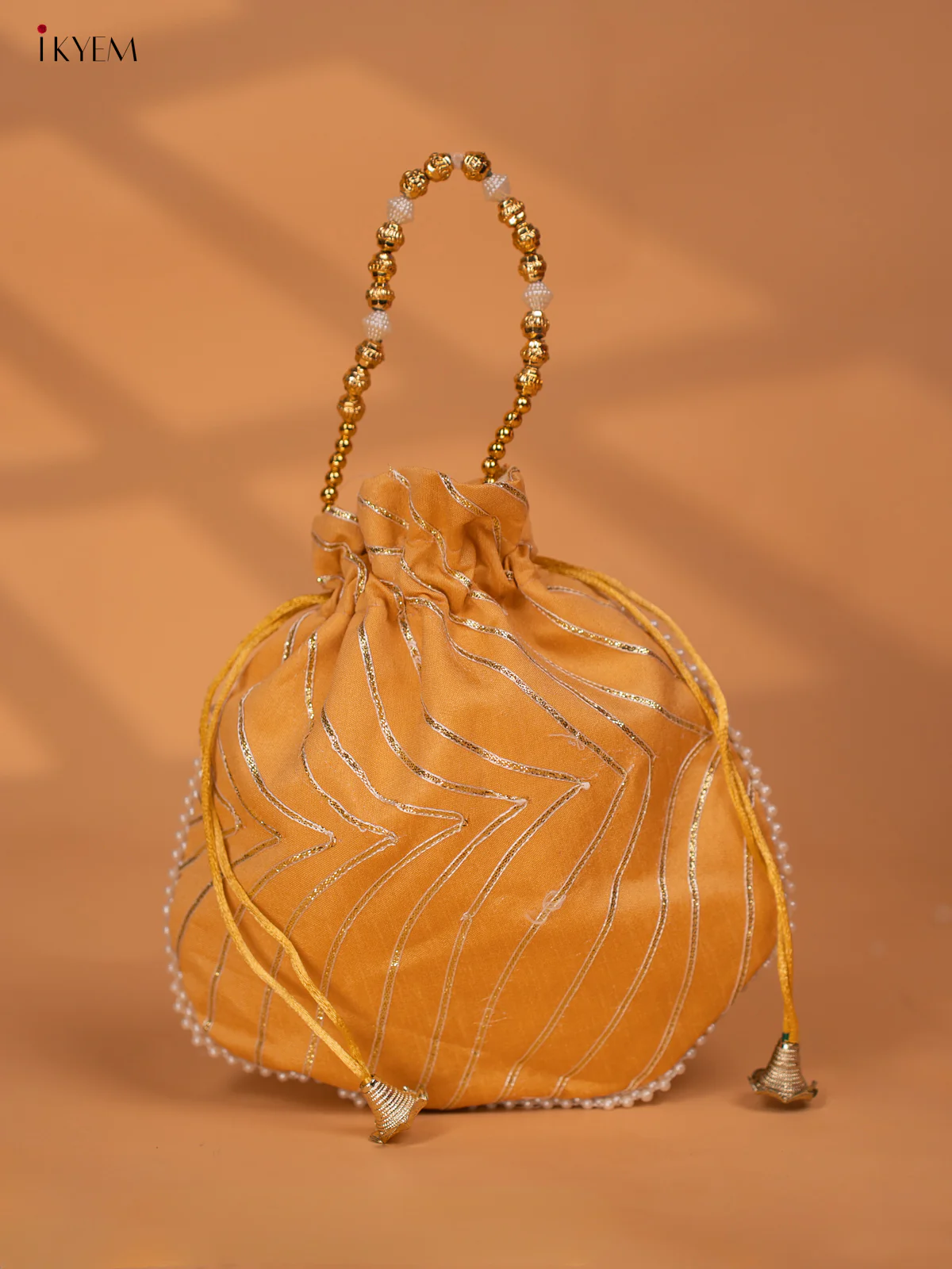Assorted Raw Silk Embroidered Potli Bags - KC28117 - Image 9