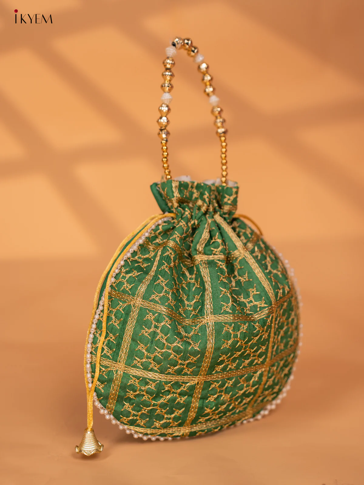 Potli Bags with Golden Zari Work - KC28118