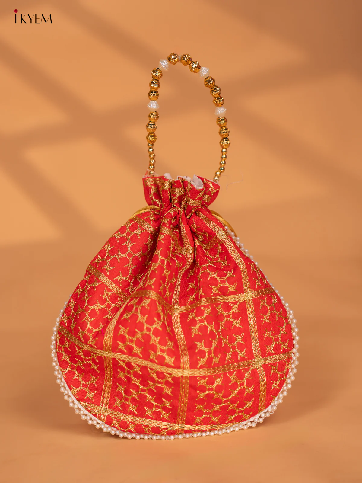 Potli Bags with Golden Zari Work - KC28118 - Image 2