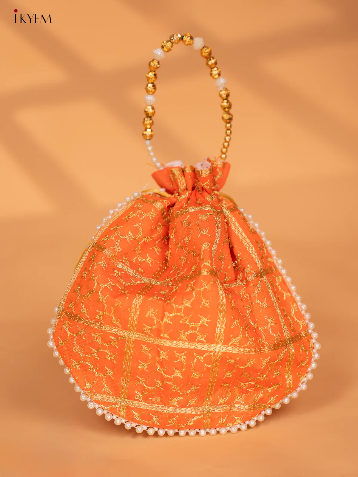 Potli Bags with Golden Zari Work - KC28118 - Image 4