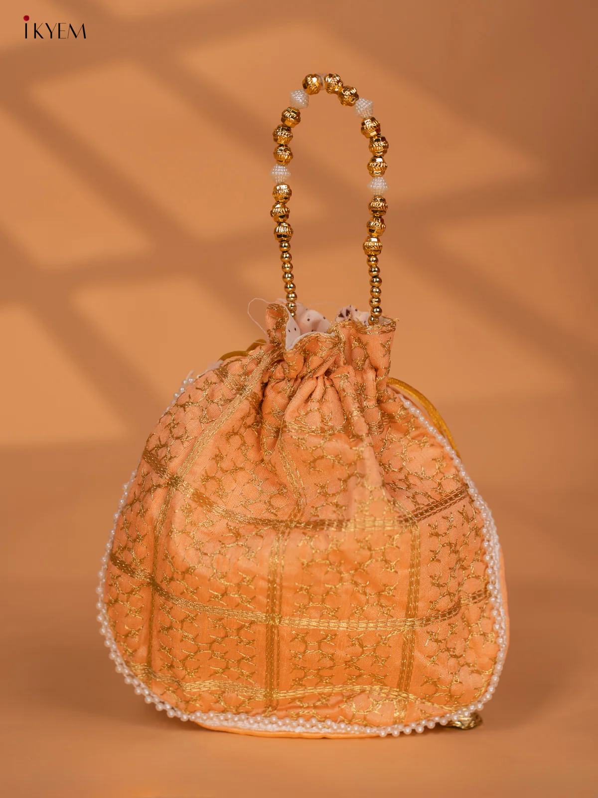 Potli Bags with Golden Zari Work - KC28118 - Image 5