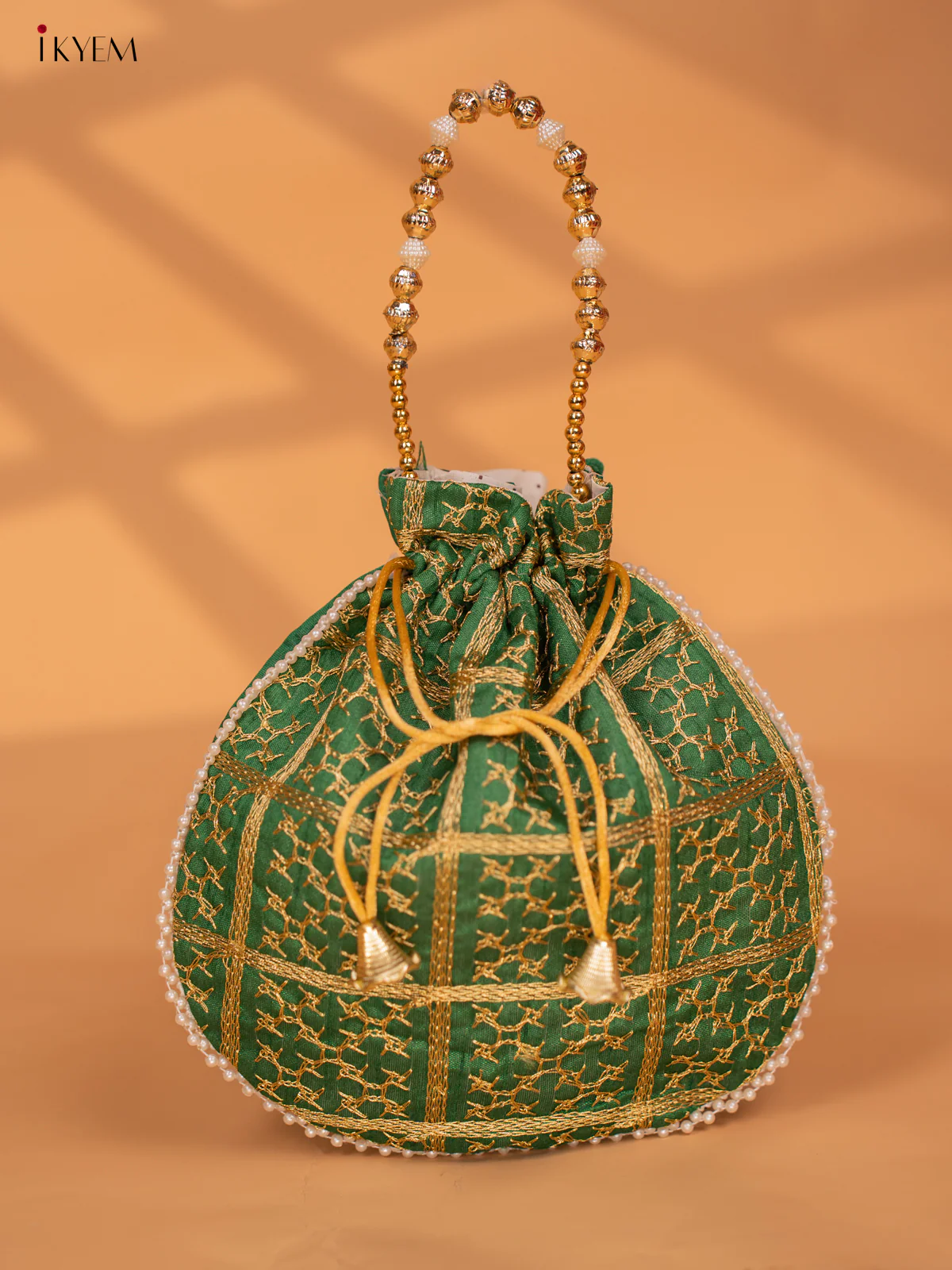 Potli Bags with Golden Zari Work - KC28118 - Image 8
