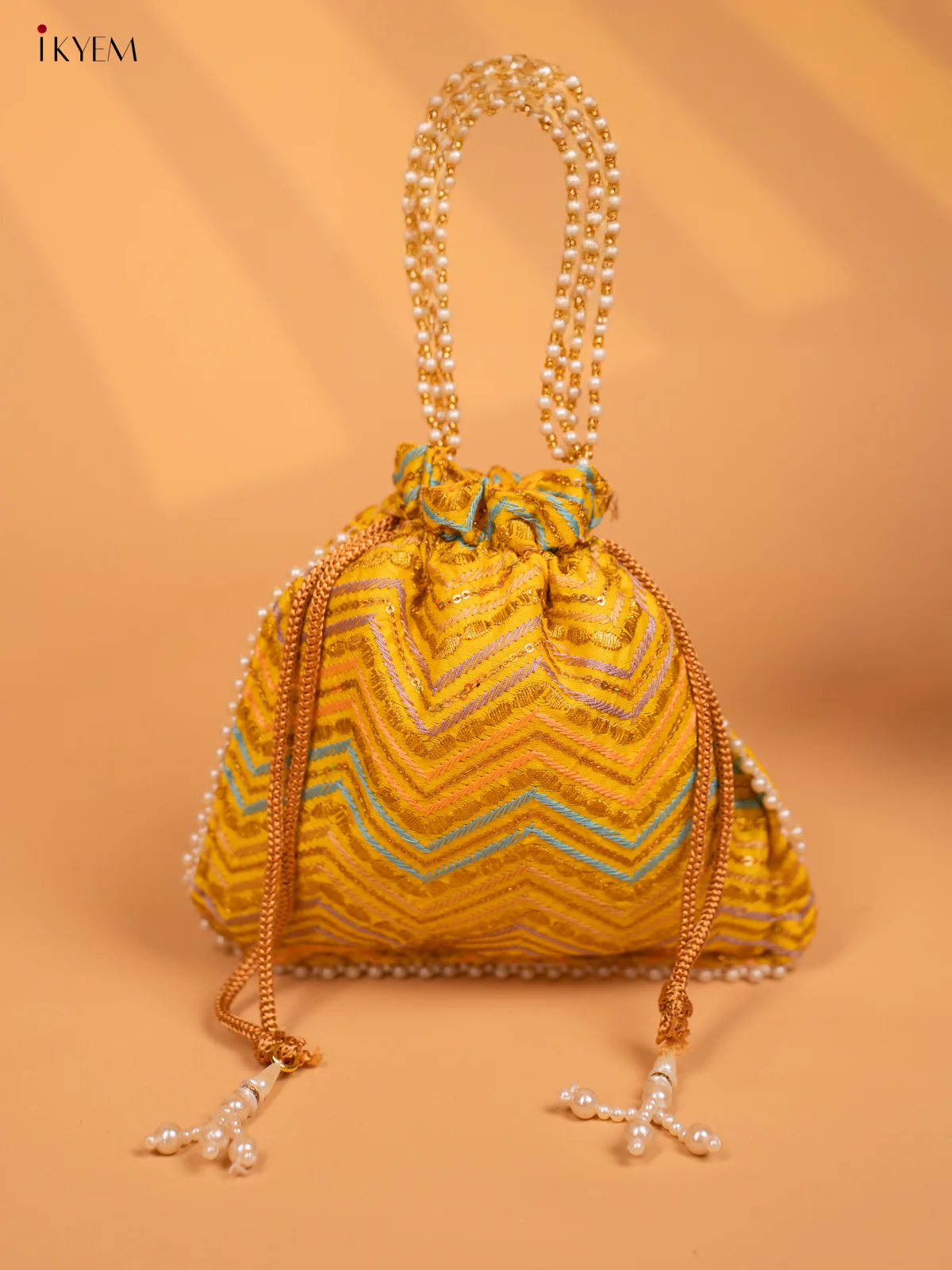 Fancy Designer Embroidered potli Bag - KD09121 - Image 3
