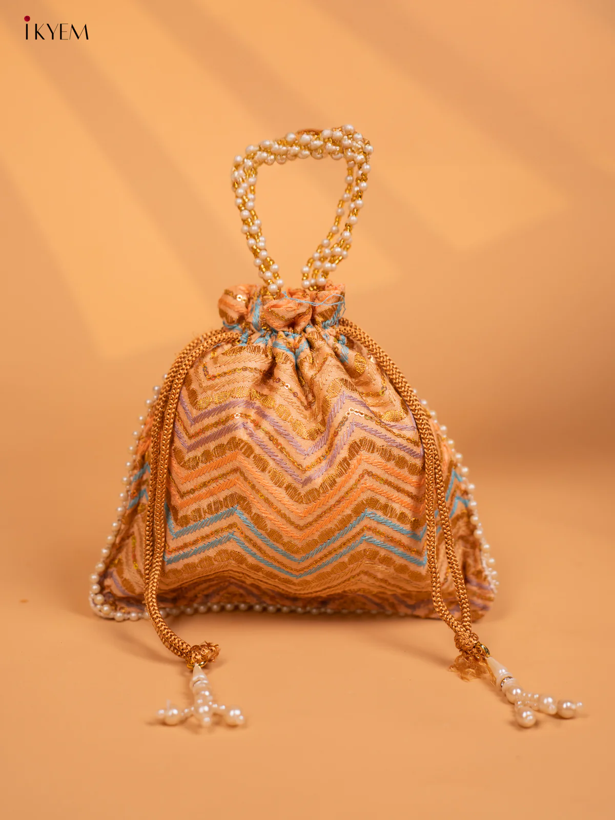Fancy Designer Embroidered potli Bag - KD09121 - Image 4