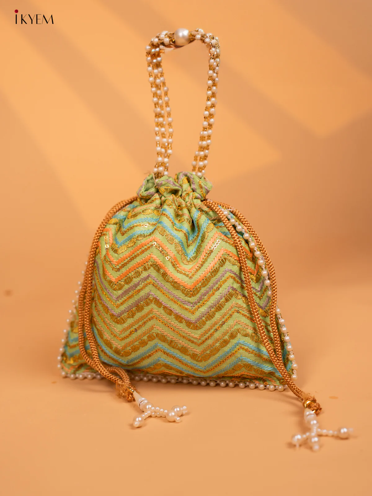 Fancy Designer Embroidered potli Bag - KD09121 - Image 7