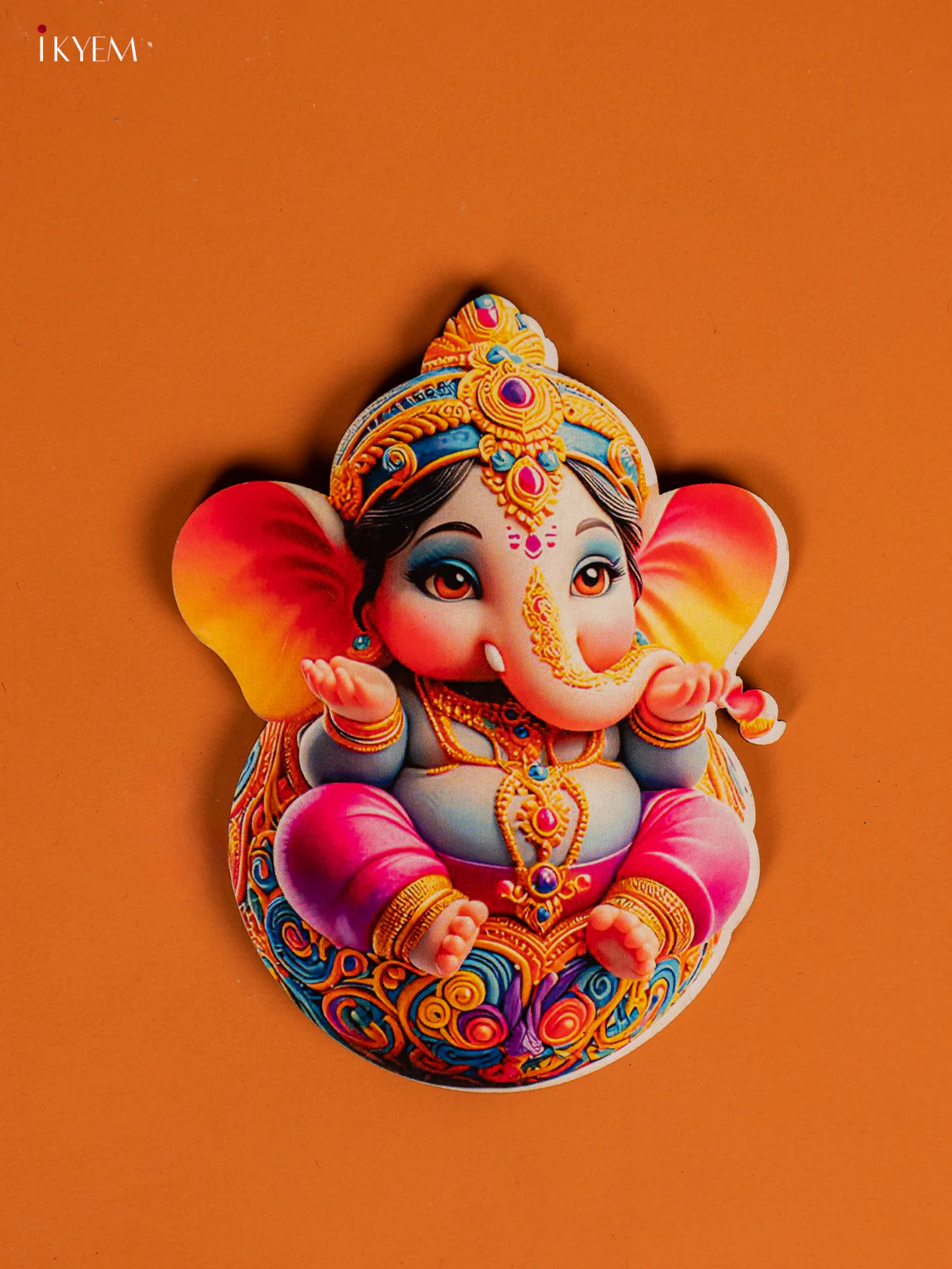 Baby Ganesha Printed Fridge Magnets - KF28120