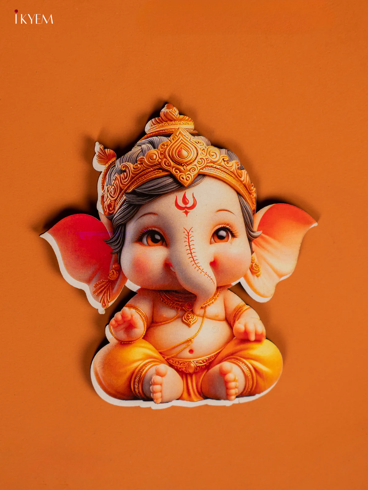 Cute Baby Ganesha Printed Fridge Magnets - KF28124