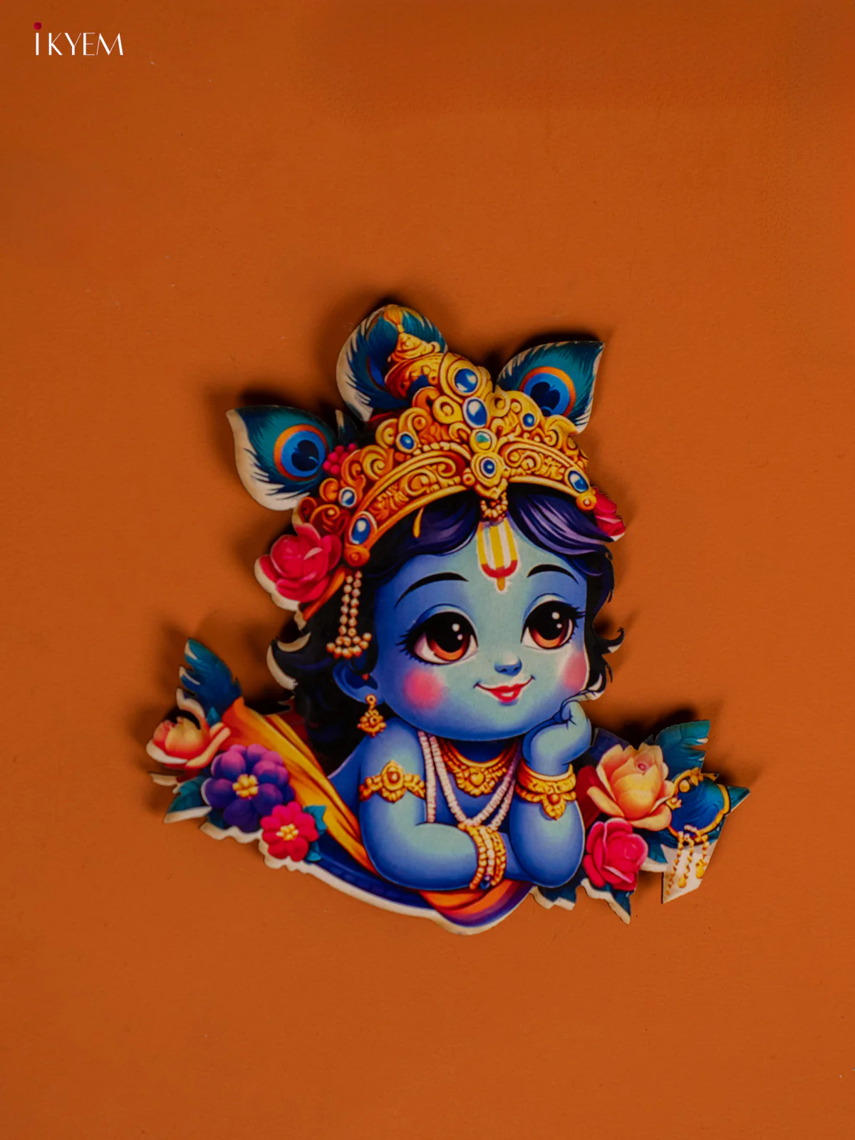 Baby Krishna Printed Fridge Magnets - KF28123