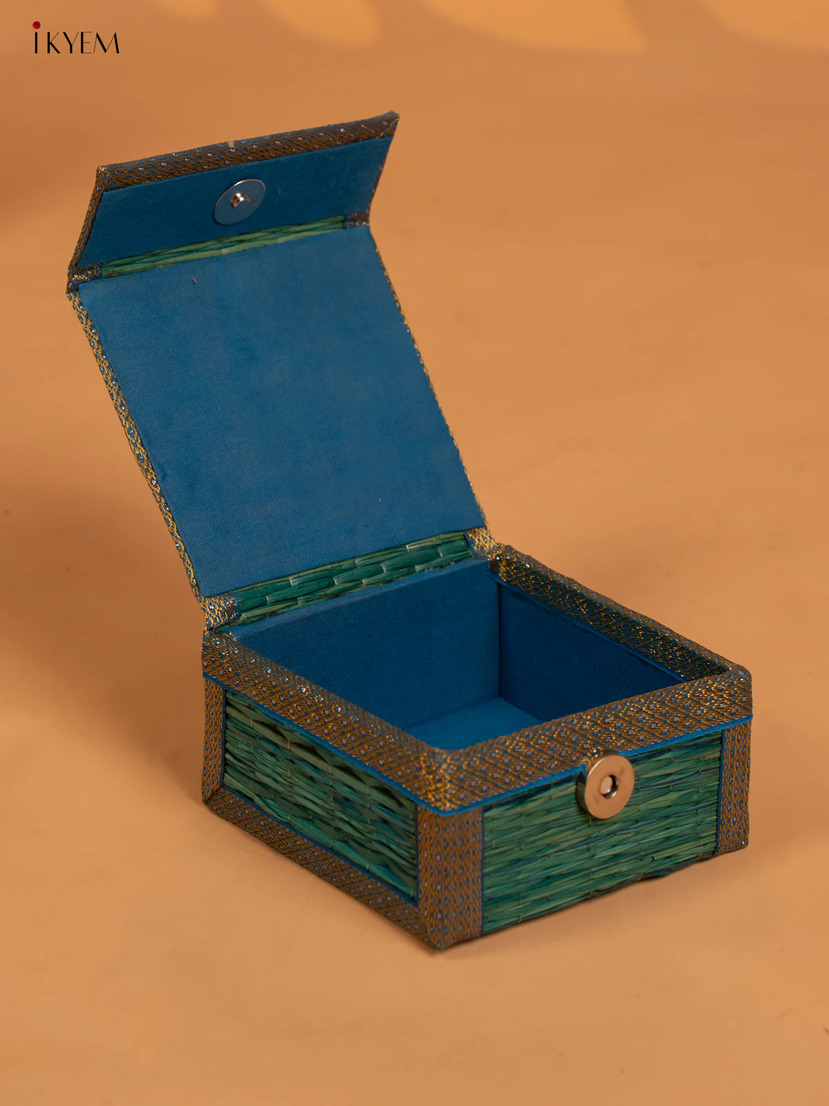 Blue Decorative Foldable Korai Trinket Box - KB17153 - Image 2