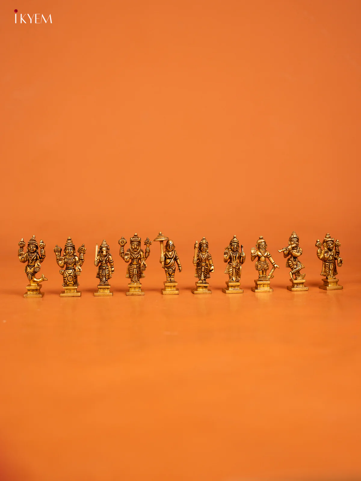 Brass Dasavatharam Idol Set - KD09130