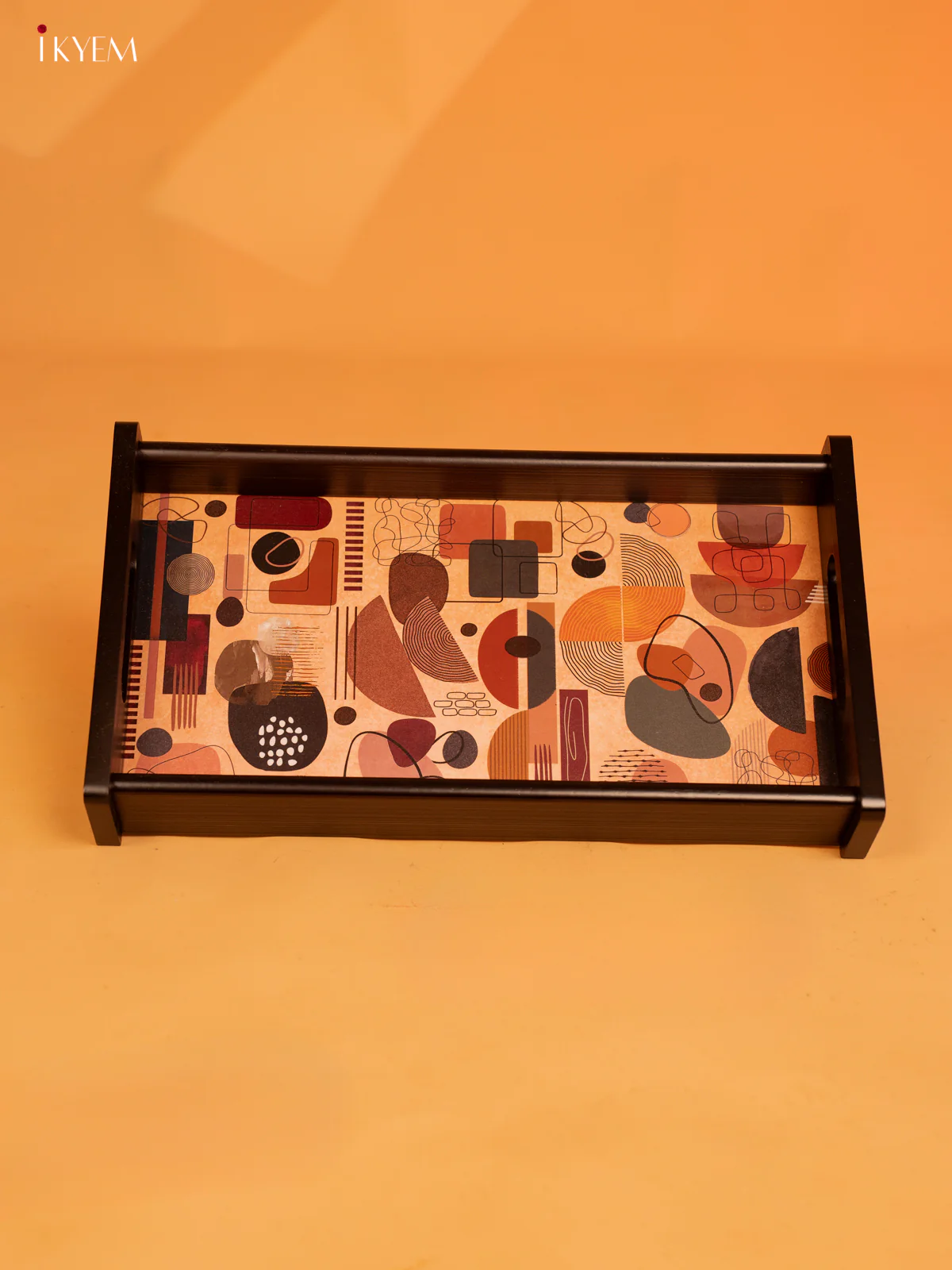 Abstract Printed Wooden Tray - (14×8) Inch - KL18119 - Image 4