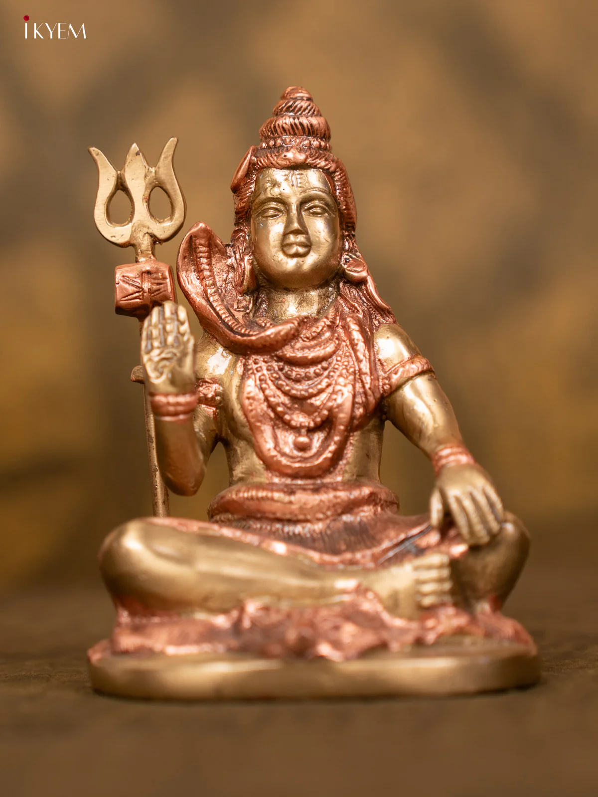 Lord Shiva in Dual tone (Brass & Copper), Feature rich. Perfect for your pooja room - Image 2