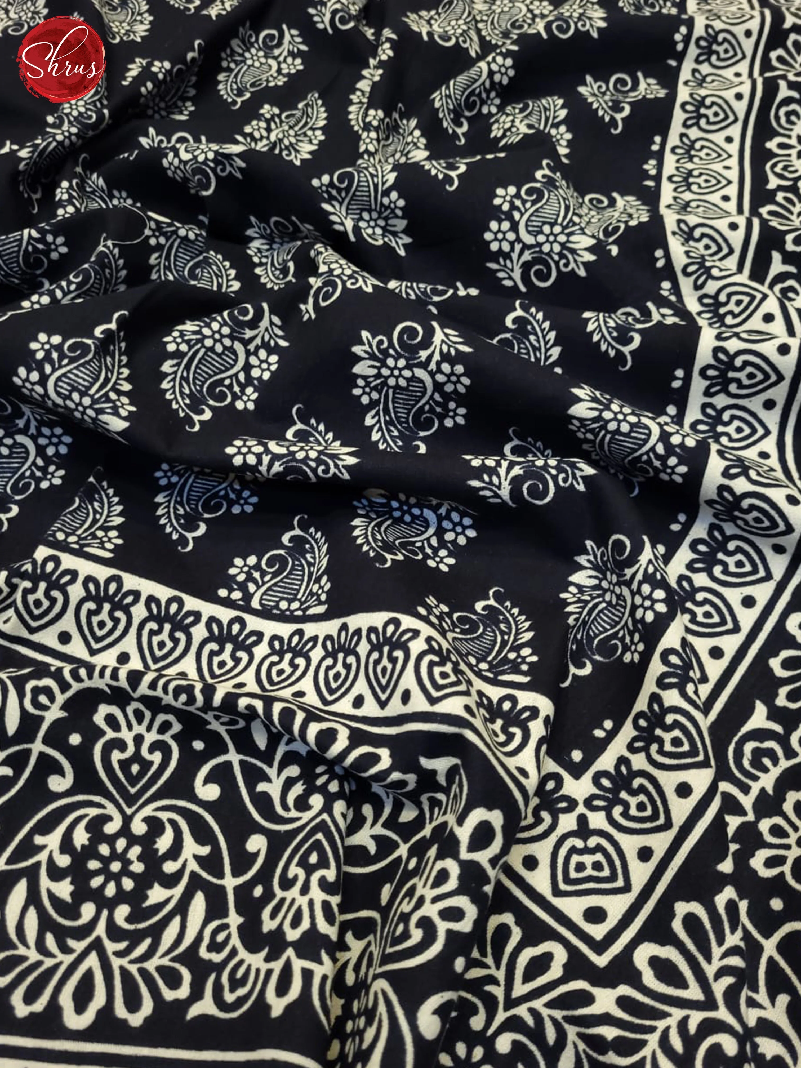 Black & White - Jaipuri Block Printed Cotton Bed Spread