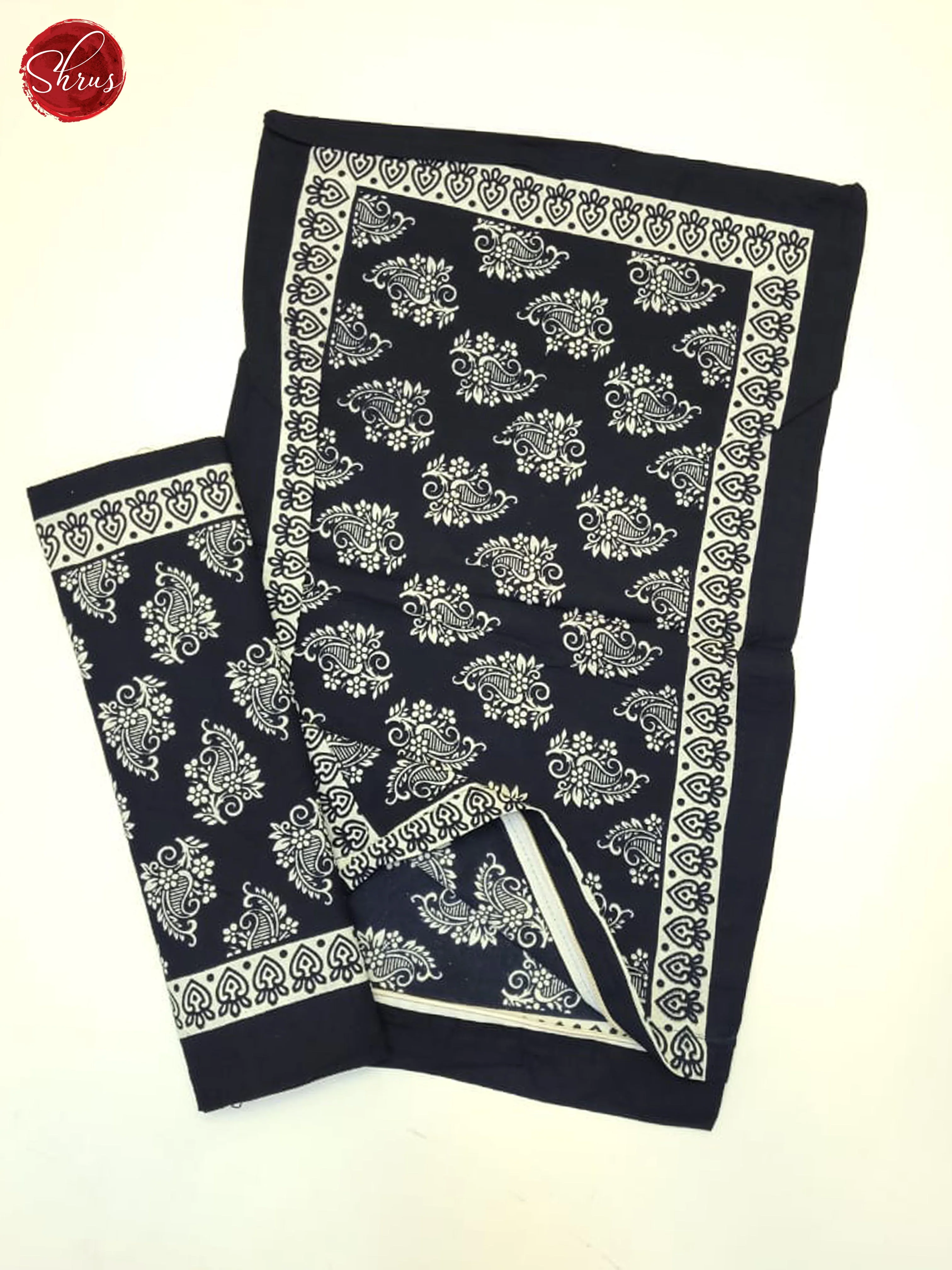 Black & White - Jaipuri Block Printed Cotton Bed Spread - Image 3