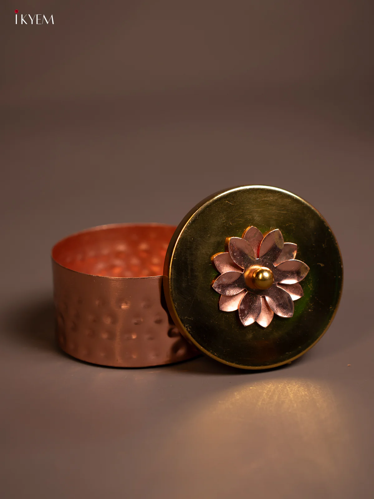 Copper & Brass plated Dry Fruit Box - KE14132 - Image 3