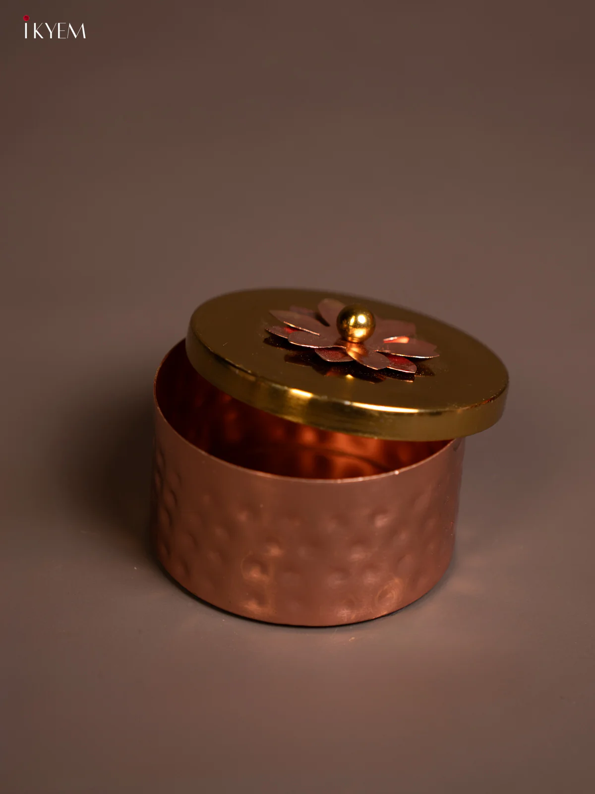 Copper & Brass plated Dry Fruit Box - KE14132 - Image 4