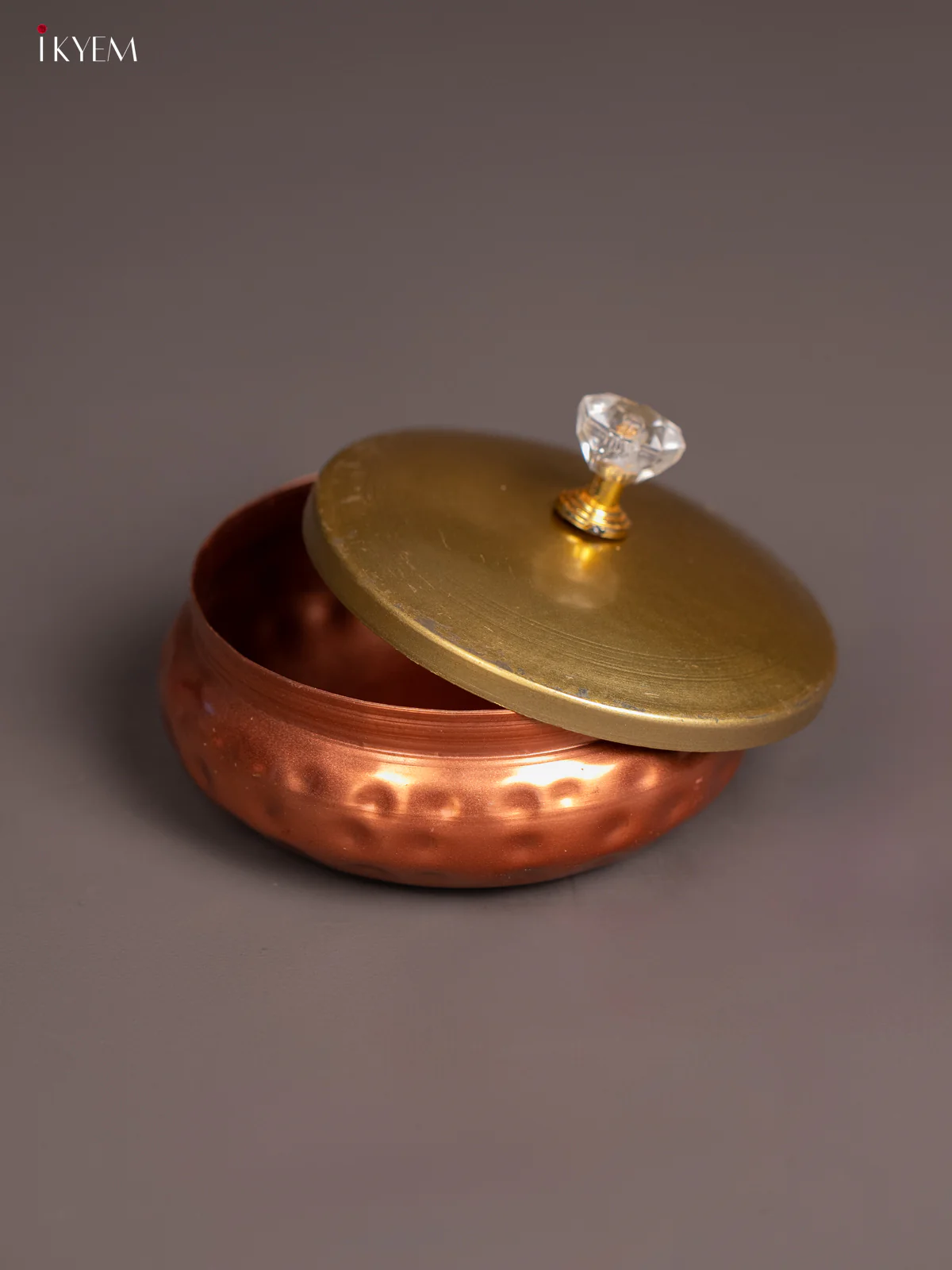 Timeless Copper Coated Metal Dry Fruits Jar With Lid - KI09172 - Image 2