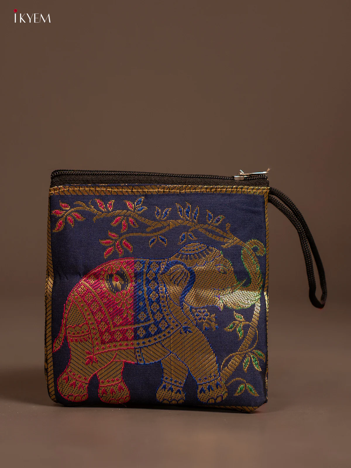 Elephant designed Banarasi Coin Pouch - KF05117 - Image 10