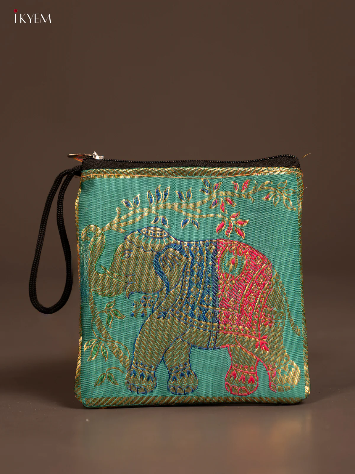 Elephant designed Banarasi Coin Pouch - KF05117 - Image 17