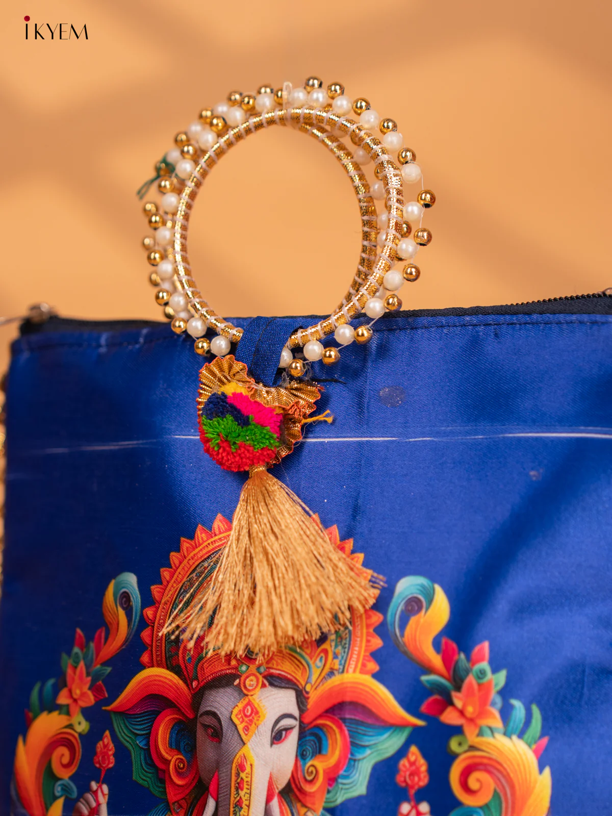 Ganesha Digital Printed Bags with Bangle handle - KC29121 - Image 10