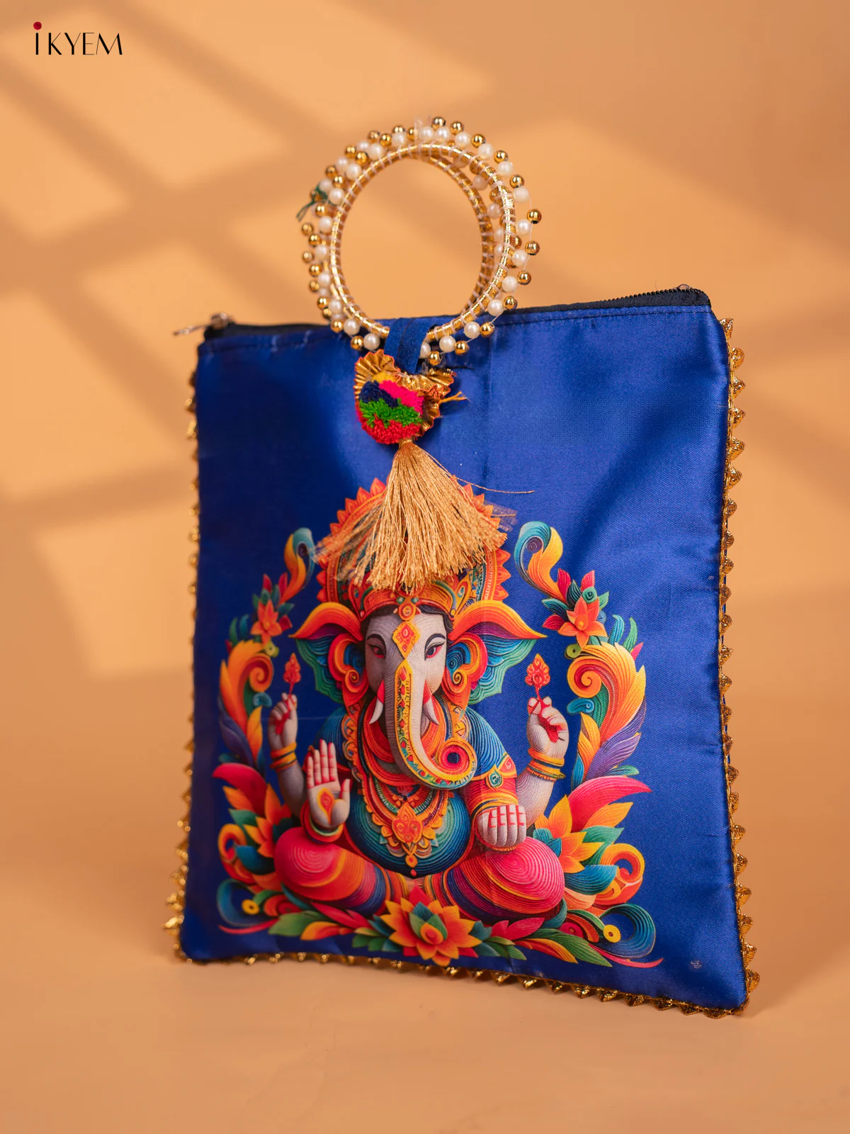 Ganesha Digital Printed Bags with Bangle handle - KC29121 - Image 9