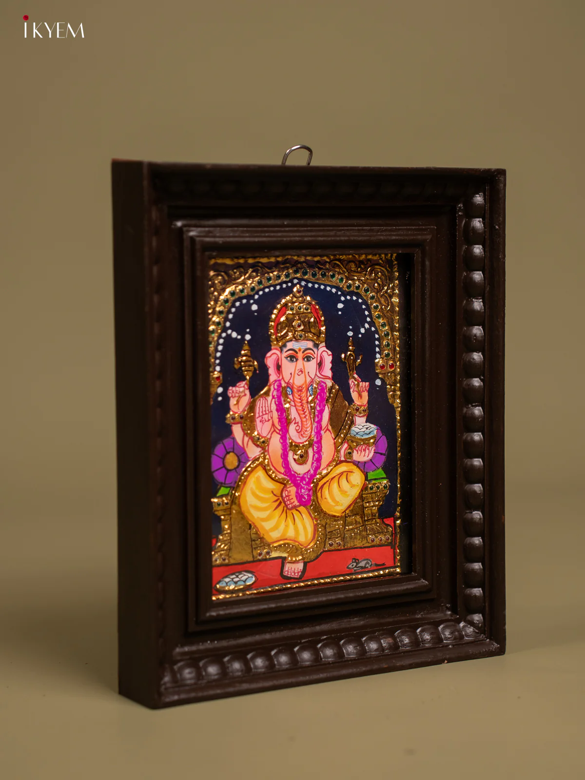 Authentic Tanjore Painting of Lord Ganesha - KF26145 - Image 2