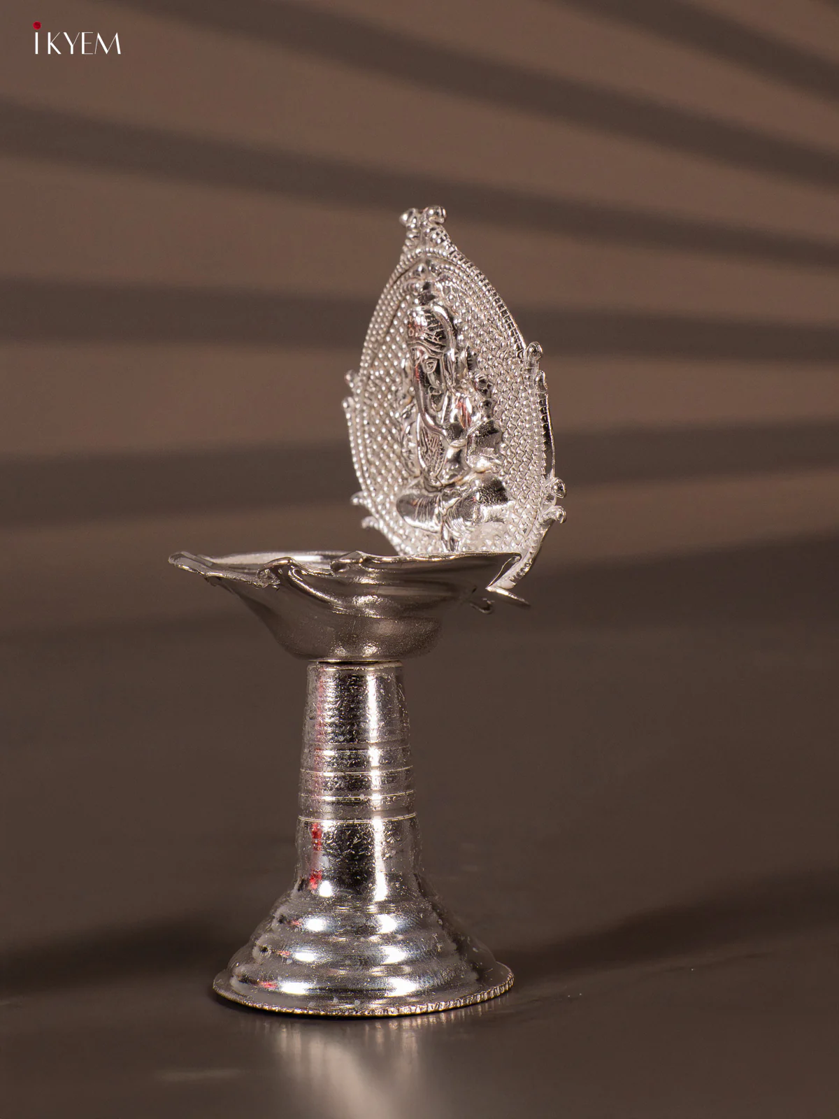 Divine German Silver Ganesha Oil Lamp - KH06114 - Image 3