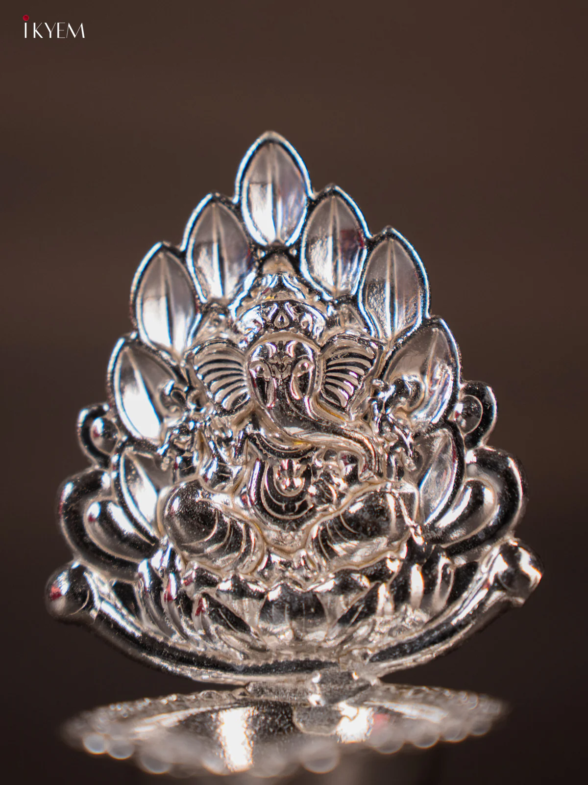 Divine German Silver Ganesha Oil Lamp - KH06126 - Image 2