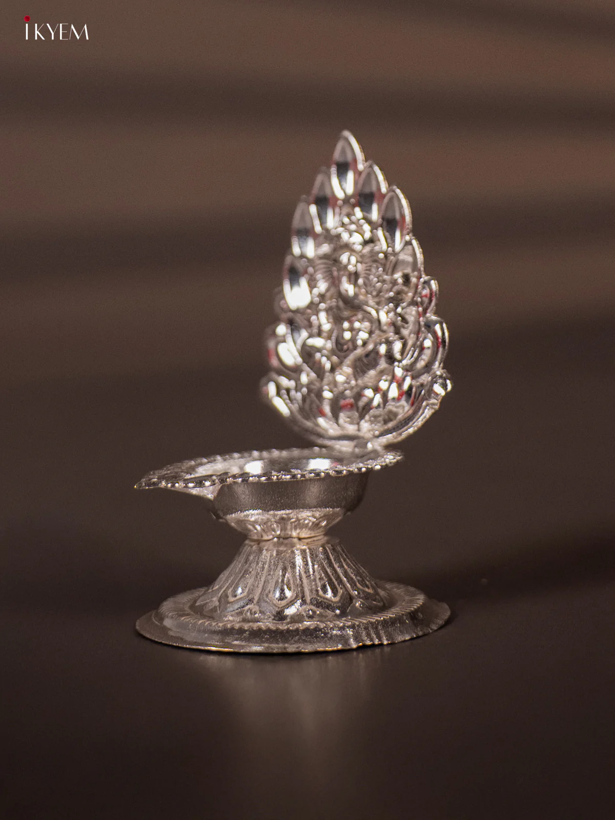 Divine German Silver Ganesha Oil Lamp - KH06126 - Image 4