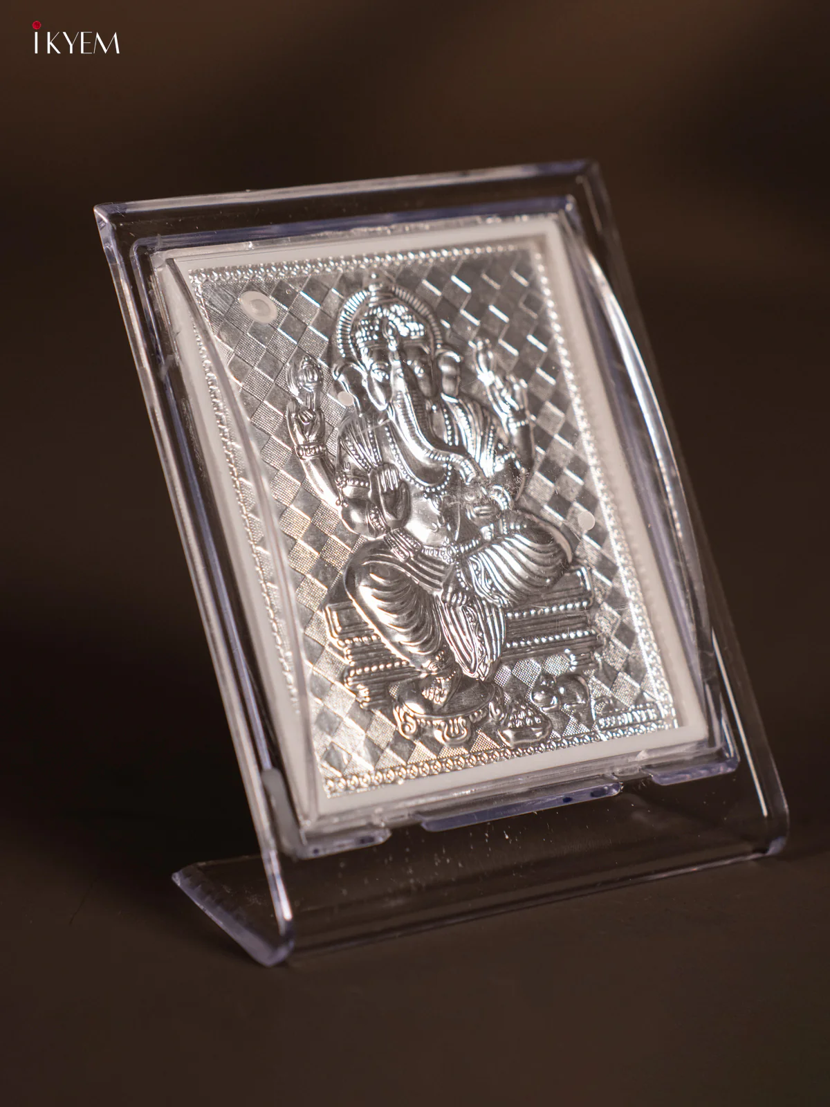 4-Inch German Silver Lord Ganesha Photo frame - KF11198 - Image 2